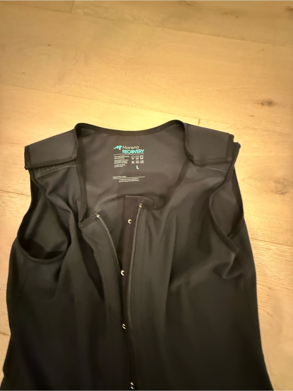 Marena Recovery Men’s Black Compression Vest - Large